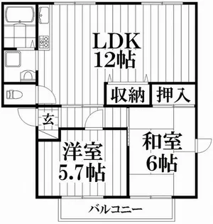 灰塚パークサイドビレッジ【2階】の間取り