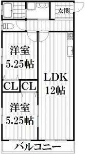 マノアクレール【3階】の間取り