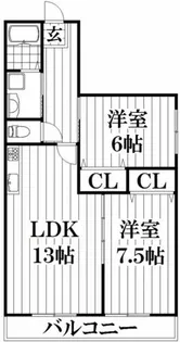 マノアクレール【3階】の間取り