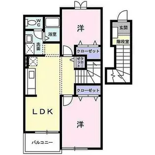 メゾンdeグレイス【203号室】の間取り
