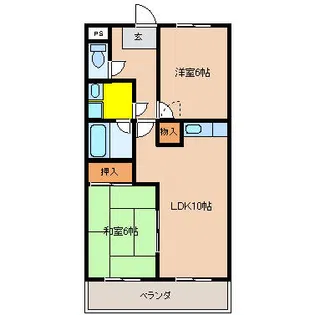 第2ボナール東海【2階】の間取り