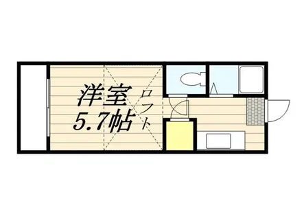 アネット姪浜【0201号室】の間取り