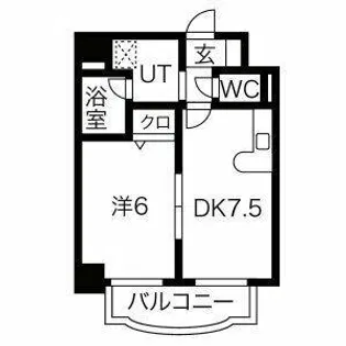 パラッツオディ上本町【10階】の間取り