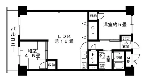 昭和ハイム南芳【7階】の間取り