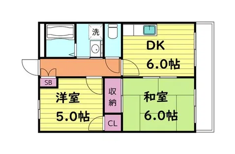 今里タワーズ【3階】の間取り