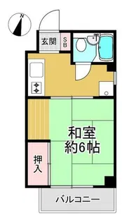 シャトー六甲【402号室】の間取り