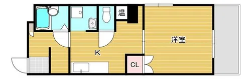 GM TAISHIBASHIEKIMAE【202号室】の間取り