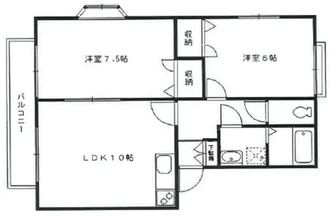 サンビレッジ久山【101号室】の間取り