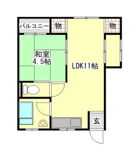三宅ビル【201号室】の間取り