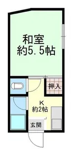 すみれマンション【2階】の間取り