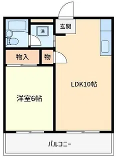 北中島マンション【3階】の間取り