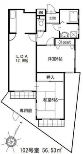 アペリオⅡ【1階】の間取り