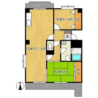 ハイツセイコー【2階】の間取り