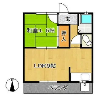 浜島ハイツ【2階】の間取り