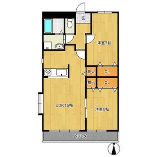 エトワール岡田【2階】の間取り