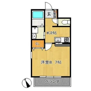 オーロラ【3階】の間取り
