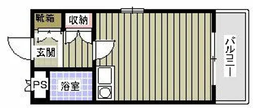 千里山ビレッヂ【2階】の間取り