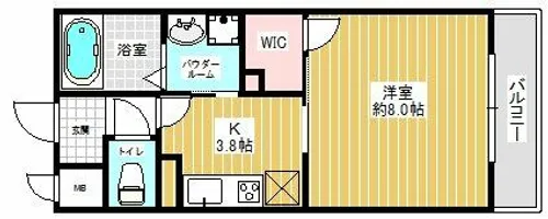 蔵岡マンション【3階】の間取り