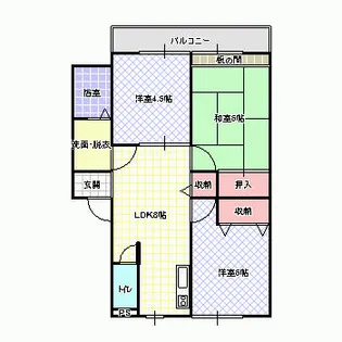 ハイランド栄【1階】の間取り