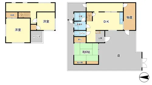 兵庫県姫路市夢前町置本【一戸建】の間取り