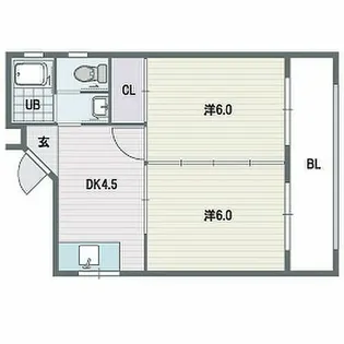 ドミール春吉【201号室】の外観