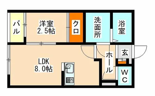 トラストコート七隈【2階】の外観