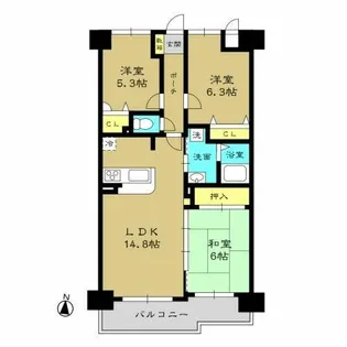 クローバーマンション二日市の画像