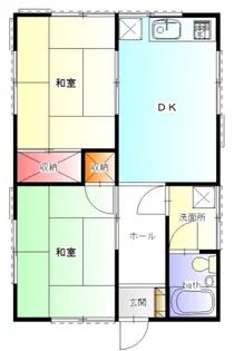 なごみハイツ【101号室号室】の間取り