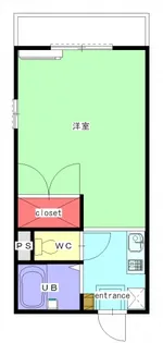 ユイットヴィル【204号室号室】の間取り