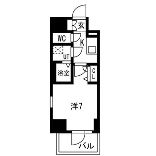 エスリード神戸元町ヒルズ【703号室】の間取り