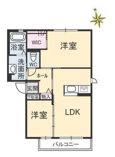 グロリアス【202号室】の間取り
