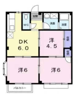 エルディム富士【203号室】の間取り