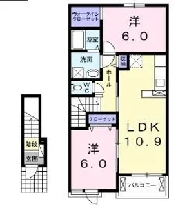 グローリィ【203号室】の間取り