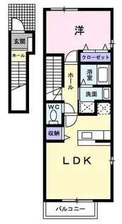 サンシャイン【201号室】の間取り