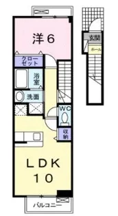 メゾン・エスポアールB【203号室】の間取り