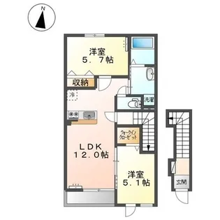 セレーナ【203号室】の間取り