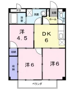 メゾンエスポワール【201号室】の間取り