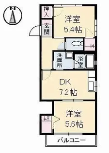 ミレニアムハイム2号館【201号室】の間取り