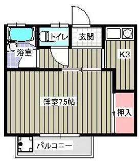 エメローズ高橋【201号室】の間取り