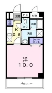 ドミールソレイユ【204号室】の間取り