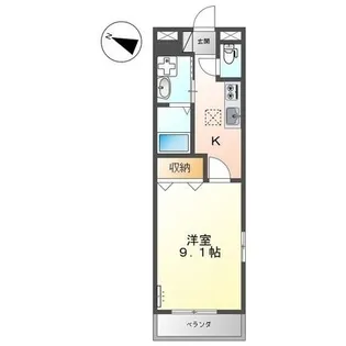 サンパティー【201号室】の間取り
