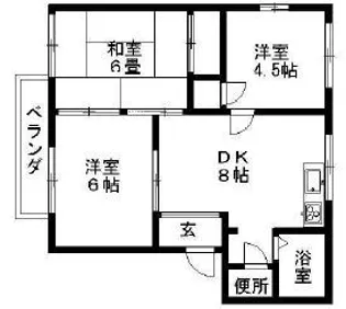 ハイツサンシャイン A【201号室】の間取り