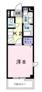 マニフィーク【201号室】の間取り
