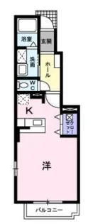 1Kの間取り画像