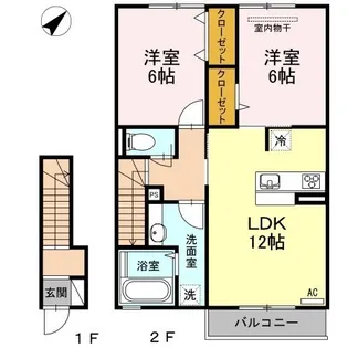 ウィット西川口【205号室】の間取り