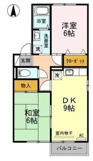 セジュール彩・澤 彩【202号室】の間取り