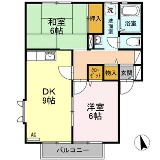 フレッシュグリーン21 A棟【201号室】の間取り