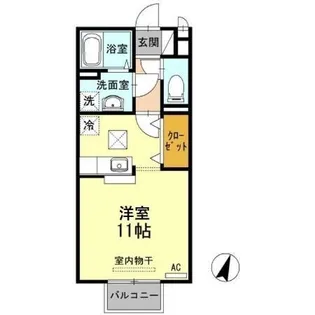 アーバンハウス【203号室】の間取り