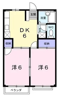 エルディムYOU【203号室】の間取り