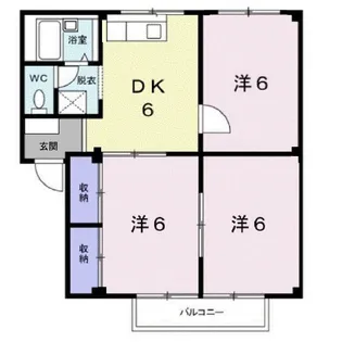 エメラルドハイツ【202号室】の間取り